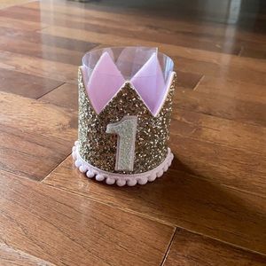 “1” Birthday princess crown